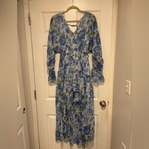 Steve Madden Floral High Low Chiffon Dress
